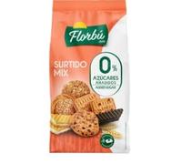 Florbu Assortiment de Biscuits 0% Sucres Ajoutés, Pack de 3 Sachets de 270g, Variété sans Sucre pour Diabétiques ou Régimes
