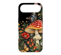 Flore de Champignons Amanita botanique Vintage Coque pour iPhone Air