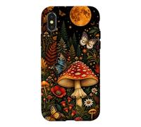 Flore de Champignons Amanita botanique Vintage Coque pour iPhone X/XS