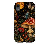 Flore de Champignons Amanita botanique Vintage Coque pour iPhone XR