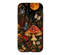 Flore de Champignons Amanita botanique Vintage Coque pour iPhone XR