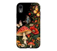 Flore de Champignons Amanita botanique Vintage Coque pour iPhone XR