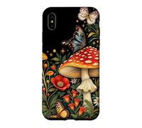 Flore de Champignons Amanita botanique Vintage Coque pour iPhone XS Max