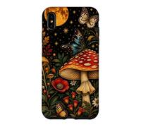 Flore de Champignons Amanita botanique Vintage Coque pour iPhone XS Max