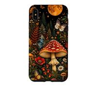 Flore de Champignons Amanita botanique Vintage Coque pour iPhone XS Max