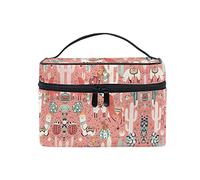 Flore Fleur Cactus Plante Sac Cosmétique Organisateur Fermeture à Glissière Sacs Trousse de Maquillage Pochette Cas de Toilette pour Voyage Les Femmes Filles