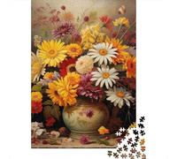 Florel Still Life Art 1000 Pièce Carton Robuste Puzzle Classique pour Adultes Enfants Impossible Difficile Défiant Décompression Et Décoration Murale Idée Cadeau 52x38cm/1000pcs