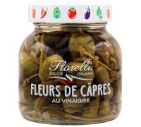 FLORELLI - Fleurs de câpres au vinaigre, Saveur authentique et texture fondante (Bocal 270g) - Lot de 3 - vendu par Lot