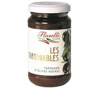 FLORELLI - Pasta Et Bruschetta Tapenade D'Olives Noires 190G - Lot De 4