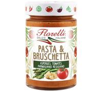 FLORELLI - Sauce Gourmande Tomates Asperges et Parmesan, Saveur Fraîche et Onctueuse (Pot 190g) - Le lot de 4