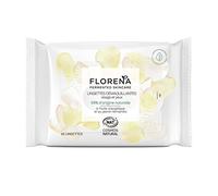 FLORENA Lingettes Démaquillantes pour Visage et Yeux (1 x 25 pcs), démaquillant visage à la formule 99% d’ingrédients d’origine naturelle, nettoyant visage pour tous types de peaux