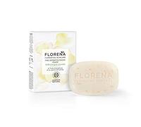 FLORENA Pain Dermatologique Visage à l’Huile d’Angélique & au Jasmin fermentés (1x90g), nettoyant visage sans savon 100% d’ingrédients d’origine naturelle, soin visage anti-impuretés