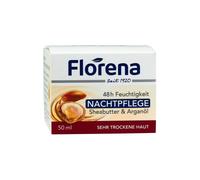 Florena Soin de nuit avec beurre de karité et huile d'argan (composition entièrement végétale) 50 ml