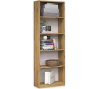 FLORENCE - Bibliothèque contemporaine 5 étagères salon/bureau/chambre 182x40x30 cm - Meuble de rangement livres dèco