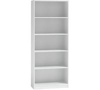FLORENCE - Bibliothèque contemporaine 5 niches salon/bureau/chambre 30x60x182 - Meuble de rangement multifonctionnel livres dèco