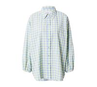 florence by mills exclusive for ABOUT YOU Chemisier 'Gingham' bleu clair / jaune clair, Taille XS