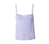 florence by mills exclusive for ABOUT YOU Tops en tricot 'Sweet Hibiscus' violet / blanc cassé, Taille XL