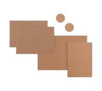 Florence Cartes et Enveloppes Kraft A6 100 pcs - avec 50 Autocollants - Set de Cartes, Enveloppes et Autocollants pour Anniversaire, Invitation et Faire Part de Mariage
