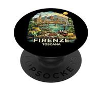 Florence City Firenze Souvenir - Toscane Italie PopSockets PopGrip Adhésif