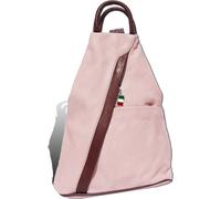 Florence cuir véritable sac femme sac à dos rose 26x10x32 y compris pendentif italien D2OTF604A