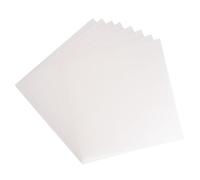 Florence Feuilles de Plastique Mat - 30,5 x 30,5 cm - 0,5 mm - 8 feuilles - Rigide - Polypropylène - Blanc - pour Pochettes, Planificateurs, Pochoirs, Onglets et Scrapbooking