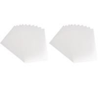 Florence Feuilles de Plastique Mat - A4-0,5 mm - 10 feuilles - Rigide - Polypropylène - Blanc - pour Pochettes, Planificateurs, Pochoirs, Onglets et Scrapbooking (Lot de 2)