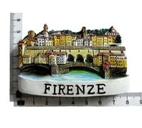 Florence Italy Aimant de réfrigérateur 3D Souvenir de voyage Décoration de réfrigérateur Autocollant magnétique Artisanat