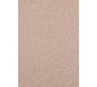 Florence Lot de 5 feuilles de papier cartonné pailleté - Format A4 - Champagne - Pour scrapbooking et autres travaux manuels - 250 g/m²