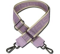 Florence mousqueton ceinture boho violet lavande beige canvas cuir OGF001JE