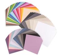 Florence Papier Cartonné 144 Feuilles de 30,5 x 30,5 cm en 78 Couleurs - Extra Grand Lot de Papier Scrapbooking pour Loisirs Créatifs, Faire-Part de Mariage, Dessin et Découpes