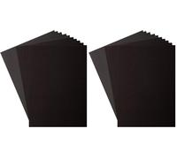 Florence Papier cartonné (216 g/m²) et papier pailleté (250 g/m²), noir, A4, 10 feuilles, pour scrapbooking, fabrication de cartes, découpe et autres travaux manuels, 800208-020 (Lot de 2)