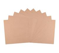 Florence Papier Cartonné Autocollant Kraft - 30,5 x 30,5 cm - 10 feuilles - 216 g/m² - Lisse - Papier Adhésif pour Imprimante et Étiquettes et Stickers Autocollantes Personnalisées