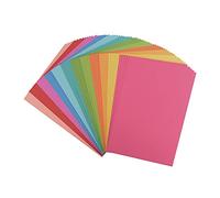 vaessen creative Florence Papier Cartonné, Couleurs Vives, 216g, 12x5 Feuilles, Surface Lisse, pour Peindre, Scrapbooking, Cartographie, Perforatrice et Plus, Multi, DIN A4