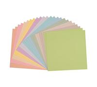 Florence Papier Cartonné Rugueux - 30,5 x 30,5 cm - Pastel - 24 feuilles - 216 g/m² - pour Scrapbooking, Carterie, Perforation et Faire Part de Mariage