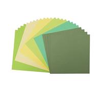Florence Papier Cartonné Vert Rugueux - 30,5 x 30,5 cm - 24 Feuilles - 216 g/m² - Papier pour Scrapbooking, Carterie, Perforation et Faire Part de Mariage