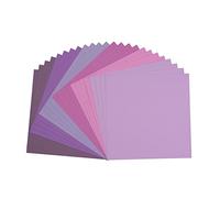 Florence Papier Cartonné Violet Rugueux - 30,5 x 30,5 cm - Violet - 24 Feuilles - 216 g/m² - Papier pour Scrapbooking, Carterie, Perforation et Faire Part de Mariage
