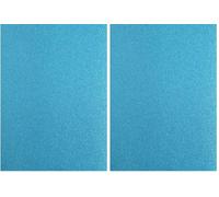 Florence Papier Pailleté Bleu - A4-5 - 350 g/m² - Turqoise - Papier Cartonné à Paillettes pour Loisirs Créatifs, Scrapbooking et Cartes de Vœux (Lot de 2)