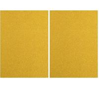 Florence Papier Pailleté Jaune - A4-5 - 350 g/m² - Doré - Papier Cartonné à Paillettes pour Loisirs Créatifs, Scrapbooking et Cartes de Vœux (Lot de 2)