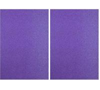 Florence Papier Pailleté Violet - A4-5 - 350 g/m² - Papier Cartonné à Paillettes pour Loisirs Créatifs, Scrapbooking et Cartes de Vœux (Lot de 2)