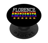 Florence Pride Italy Drapeau Arc-en-Ciel Gay Lesbienne Queer LGBT PopSockets PopGrip Adhésif