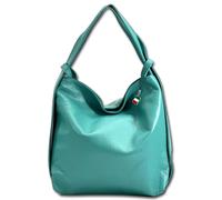 Florence Sac À Dos Bandoulière Femme Daypack Cuir Véritable Turquoise OTF611T