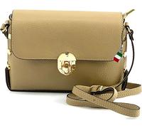 Florence Sac en cuir Sac à bandoulière taupe beige OTF808C