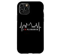 Florence Skyline Italie Battement de Cœur J'aime Firenze Coque pour iPhone 11 Pro