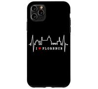Florence Skyline Italie Battement de Cœur J'aime Firenze Coque pour iPhone 11 Pro Max