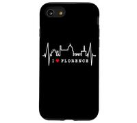 Florence Skyline Italie Battement de Cœur J'aime Firenze Coque pour iPhone SE (2020) / 7/8
