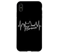 Florence Skyline Italie Battement de Cœur J'aime Firenze Coque pour iPhone XS Max