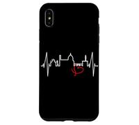 Florence Skyline Italie Battement de Cœur J'aime Firenze Coque pour iPhone XS Max