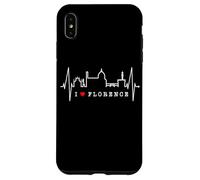 Florence Skyline Italie Battement de Cœur J'aime Firenze Coque pour iPhone XS Max