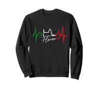 Florence Skyline Italie Battement de Cœur J'aime Firenze Sweatshirt