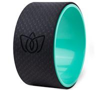 Florensi Roue de yoga (25,4 cm, vert), rouleau de dos pour relaxation musculaire, étirement, soulagement de la douleur, messages, fissures et éclats, poses difficiles circulaires, 1 unité